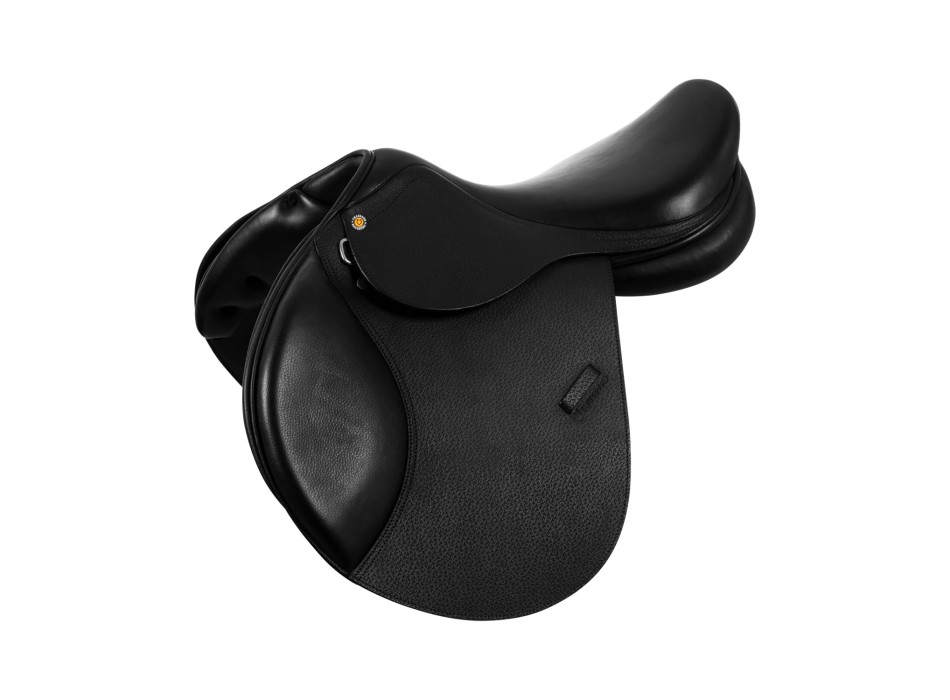 SELLE DE SAUT EN CUIR FRANÇAIS MARTELÉ