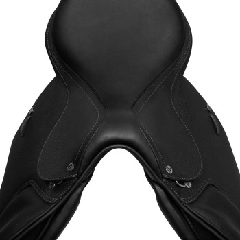 SELLE DE SAUT FLORENCE ARCIONE BOIS CUIR MARTELÉ