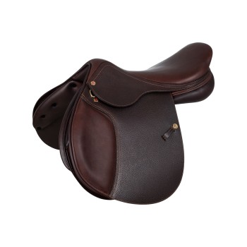 SELLE DE SAUT FLORENCE ARCIONE BOIS CUIR MARTELÉ