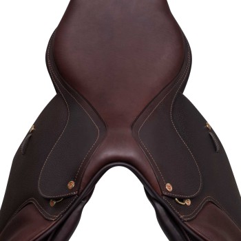 SELLE DE SAUT FLORENCE ARCIONE BOIS CUIR MARTELÉ