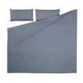 Parure Eglant housse de couette, draps, housse de coussin coton et lin GOTS 260 x 240 cm