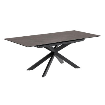 Ensemble table extensible Atminda + chaises Zahara