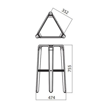 Tabouret haut Picapau Infiniti