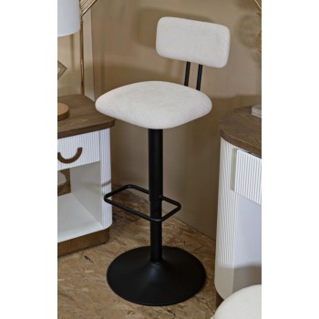 TABOURET DE BAR BLANC CLAIR