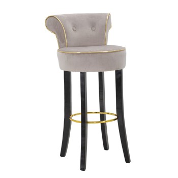 TABOURET DE BAR LUXY GRIS