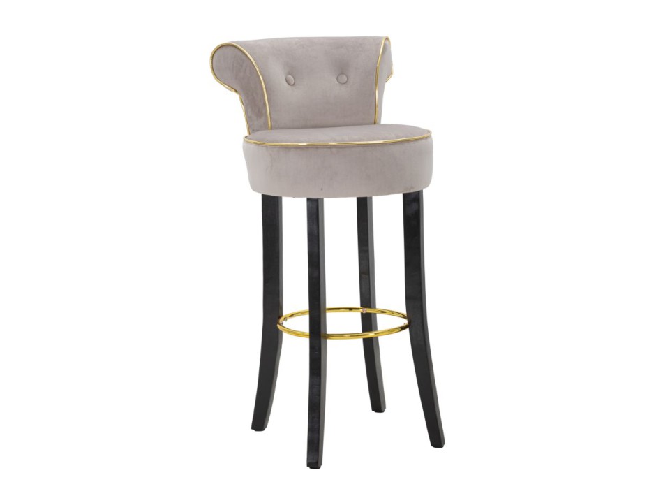 TABOURET DE BAR LUXY GRIS