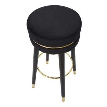 TABOURET DE BAR PARIS NOIR/OR