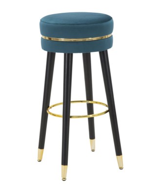 TABOURET DE BAR PARIS VERT/OR