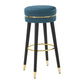 TABOURET DE BAR PARIS VERT/OR