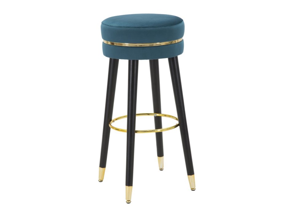 TABOURET DE BAR PARIS VERT/OR