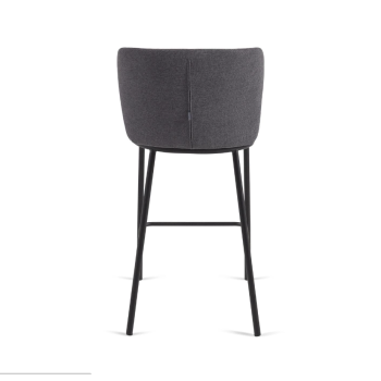 Tabouret Ciselia en chenille hauteur d'assise 65 cm