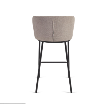 Tabouret Ciselia en chenille hauteur d'assise 65 cm