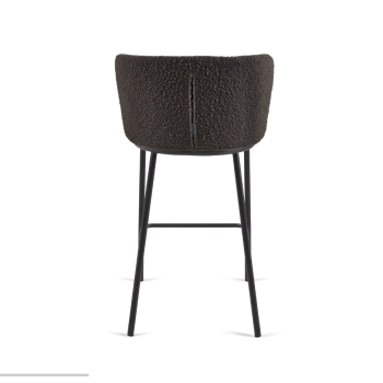 Tabouret Ciselia en peau lainée 65 cm