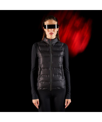 Veste sans manches femme Equestro Ridertechnology avec coutures thermosoudées