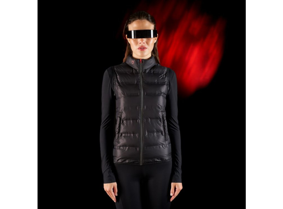 Veste sans manches femme Equestro Ridertechnology avec coutures thermosoudées