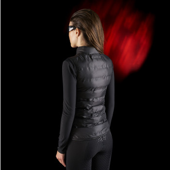 Veste sans manches femme Equestro Ridertechnology avec coutures thermosoudées