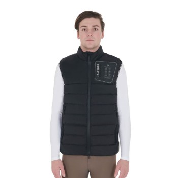 GILET HOMME EN TISSU ÉLASTIQUE AVEC PATCH EN SILICONE