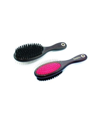 BROSSE À QUEUE ET À CRINIÈRE AVEC MANCHE