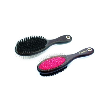 BROSSE À QUEUE ET À CRINIÈRE AVEC MANCHE