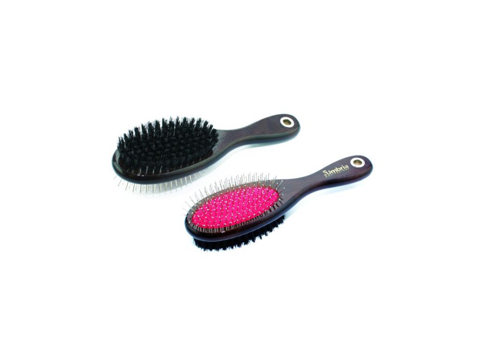 BROSSE À QUEUE ET À CRINIÈRE AVEC MANCHE