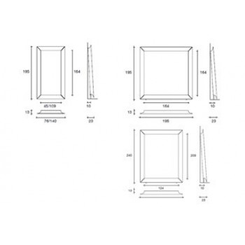 CAADRE MIROIR DE PLANCHER 500-640-444-654 FIAM