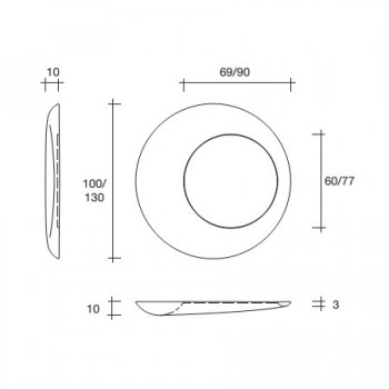 MIROIR ROSÉ 100-130 FIAM