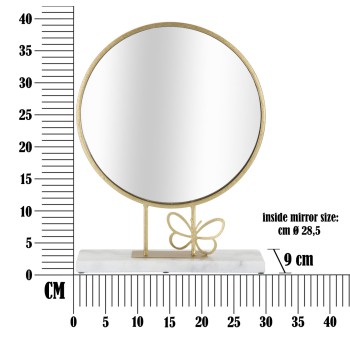 MIROIR AUTOPORTANT PAPILLON