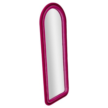 MIROIR MURAL EN VELOURS FUCHSIA CLOE