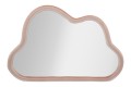 MIROIR MURAL EN VELOURS ROSE NUAGE