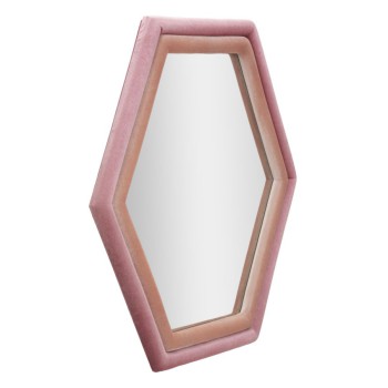 MIROIR MURAL VELOURS/MÉLANGE ROSE TONY