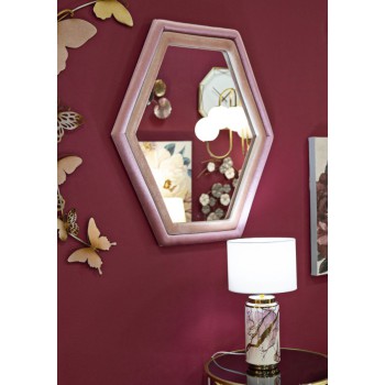 MIROIR MURAL VELOURS/MÉLANGE ROSE TONY