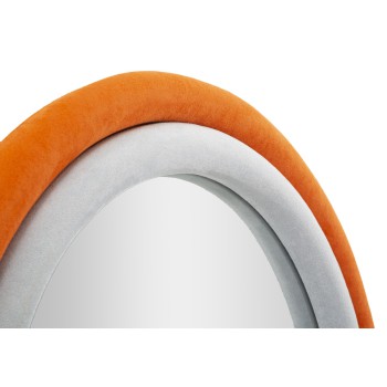 MIROIR ANTONY VELOURS ORANGE/MIX