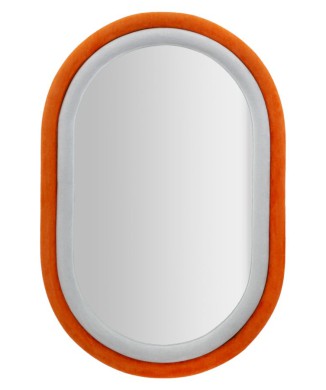 MIROIR ANTONY VELOURS ORANGE/MIX