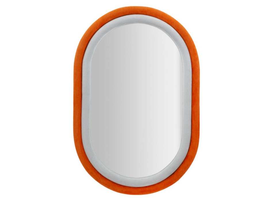 MIROIR ANTONY VELOURS ORANGE/MIX