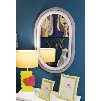 MIROIR ANTONY GRIS/MIX VELOURS