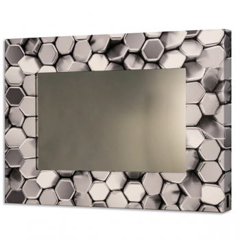 Miroir ARGENT HEXAGONS GS4326 PINTDECOR