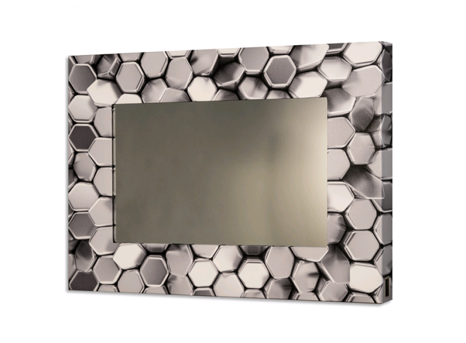 Miroir ARGENT HEXAGONS GS4326 PINTDECOR