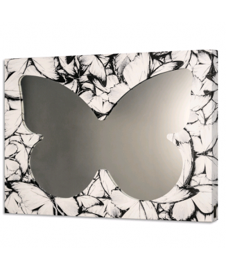 Miroir BUTTERFLIES BLANC NOIR GS4390 PINTDECOR