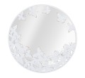 MIROIR ROND PAPILLON BLANC