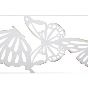 MIROIR PAPILLON BLANC