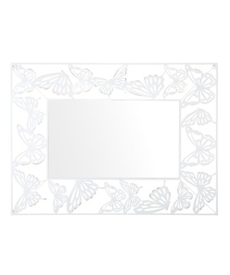 MIROIR PAPILLON BLANC