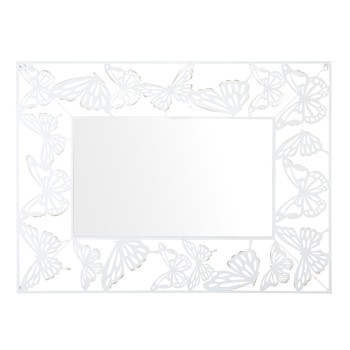 MIROIR PAPILLON BLANC