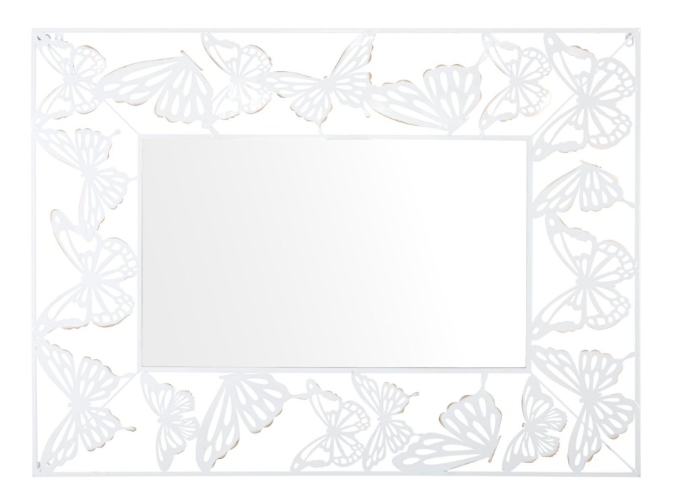 MIROIR PAPILLON BLANC