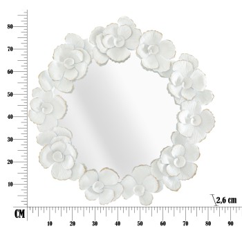 MIROIR FLEUR BLANCHE