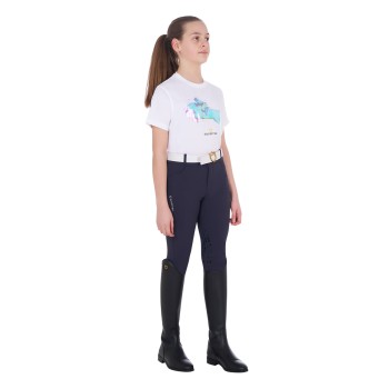 T-SHIRT FILLE COUPE SLIM IMPRIMÉ JUMP