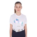 T-SHIRT FILLE COUPE SLIM IMPRIMÉ JUMP