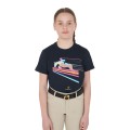 T-SHIRT FILLE COUPE SLIM AVEC IMPRIMÉ JUMP COLORÉ