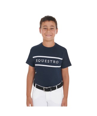 T-SHIRT ENFANT AVEC ÉCRITURE CONTRASTÉE