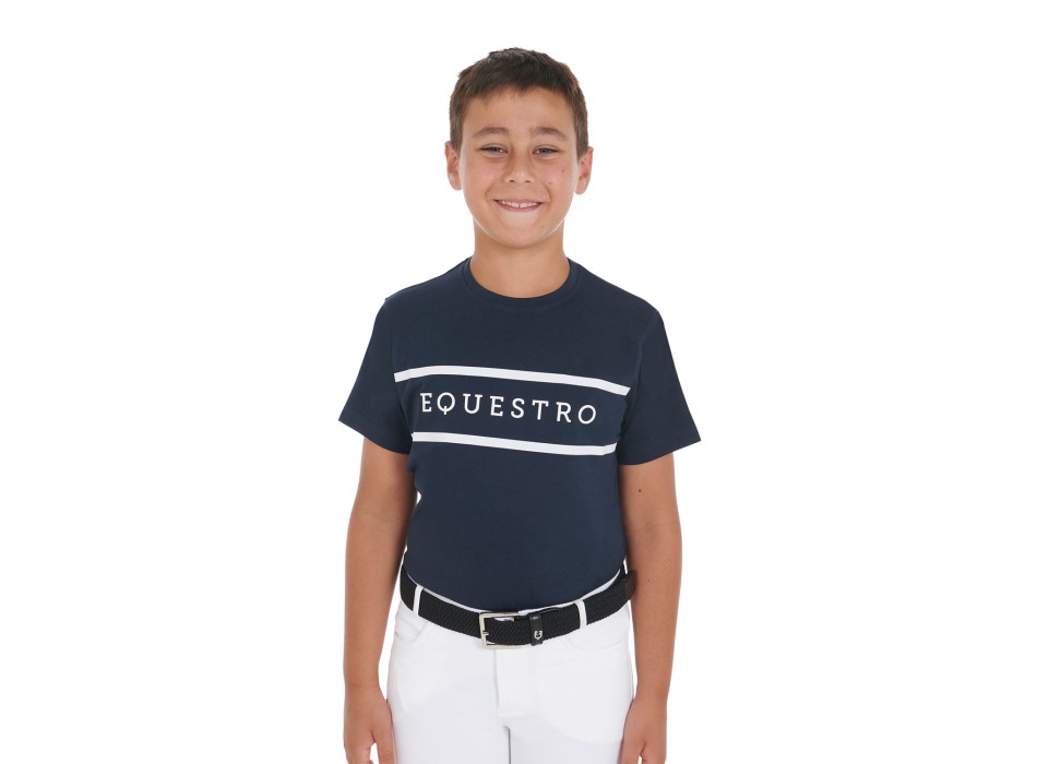 T-SHIRT ENFANT AVEC ÉCRITURE CONTRASTÉE