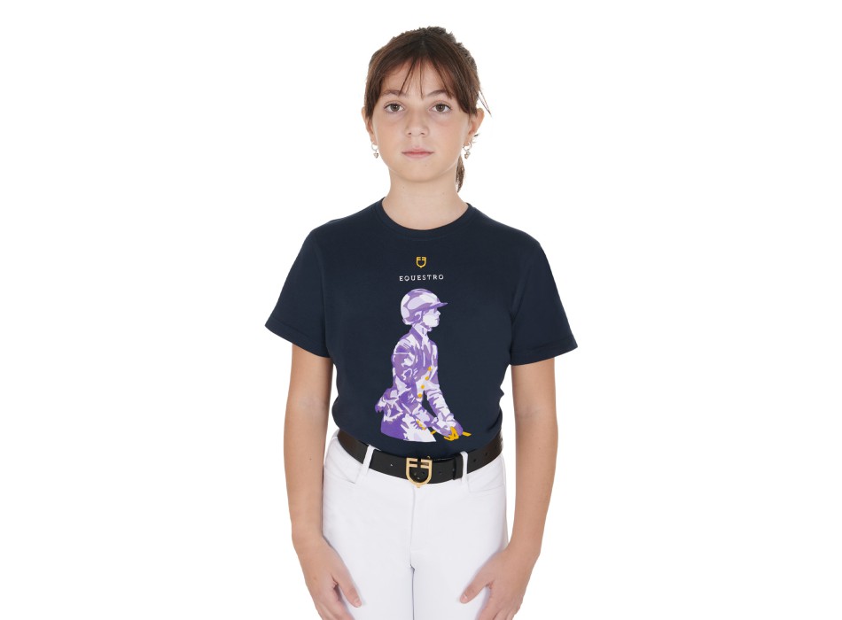 T-SHIRT ENFANT COUPE SLIM IMPRIMÉ CHEVALIER